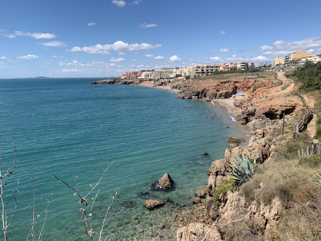 badestrand i SydFrankrig