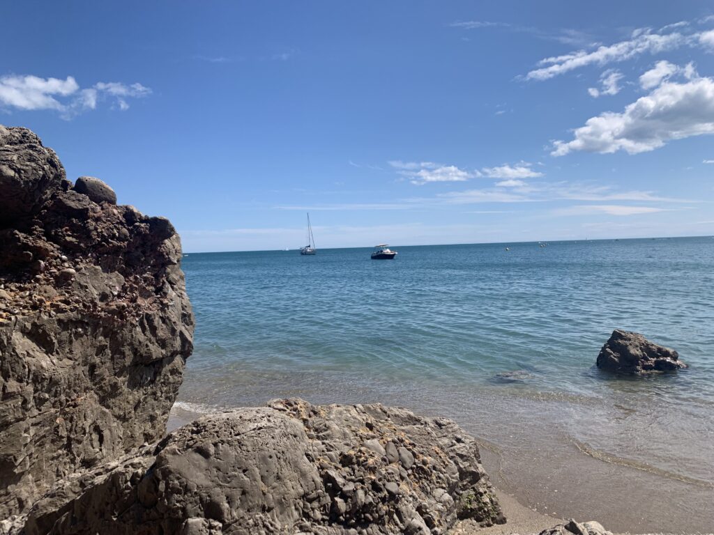 badestrand i Frankrig
