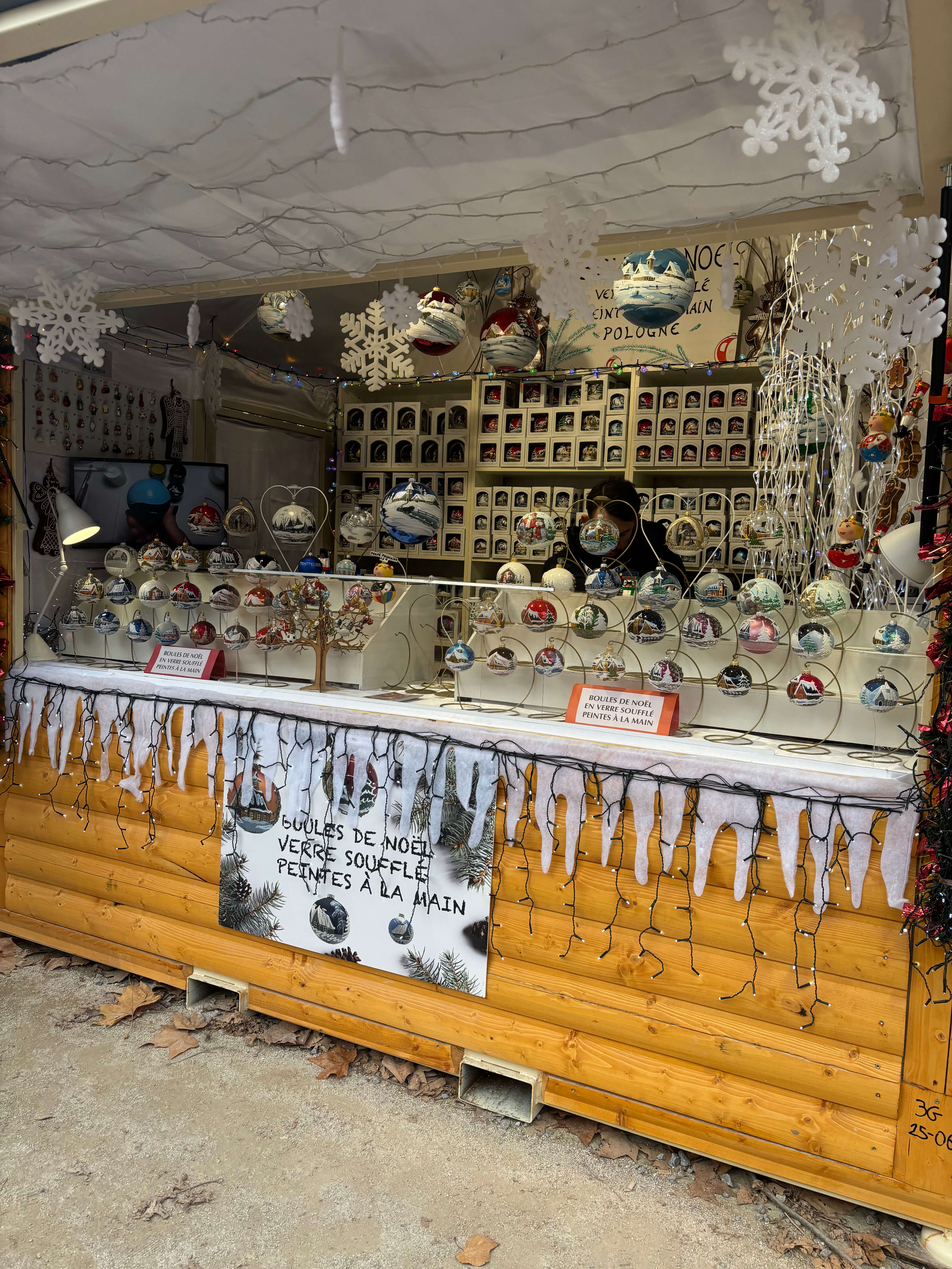 Julemarked i montpellier frankrig