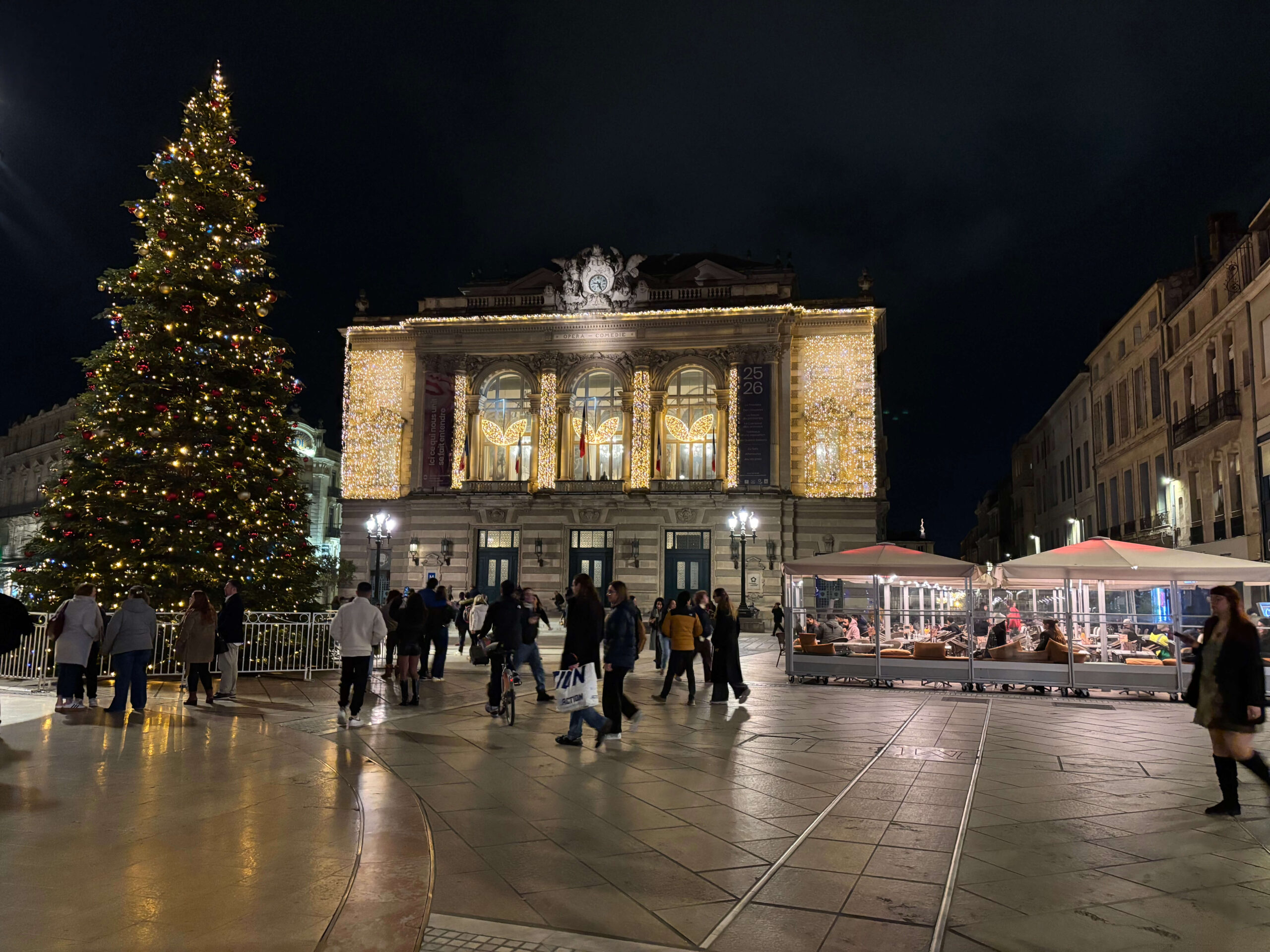 place de la comédie montpellier - julemarked i montpellier