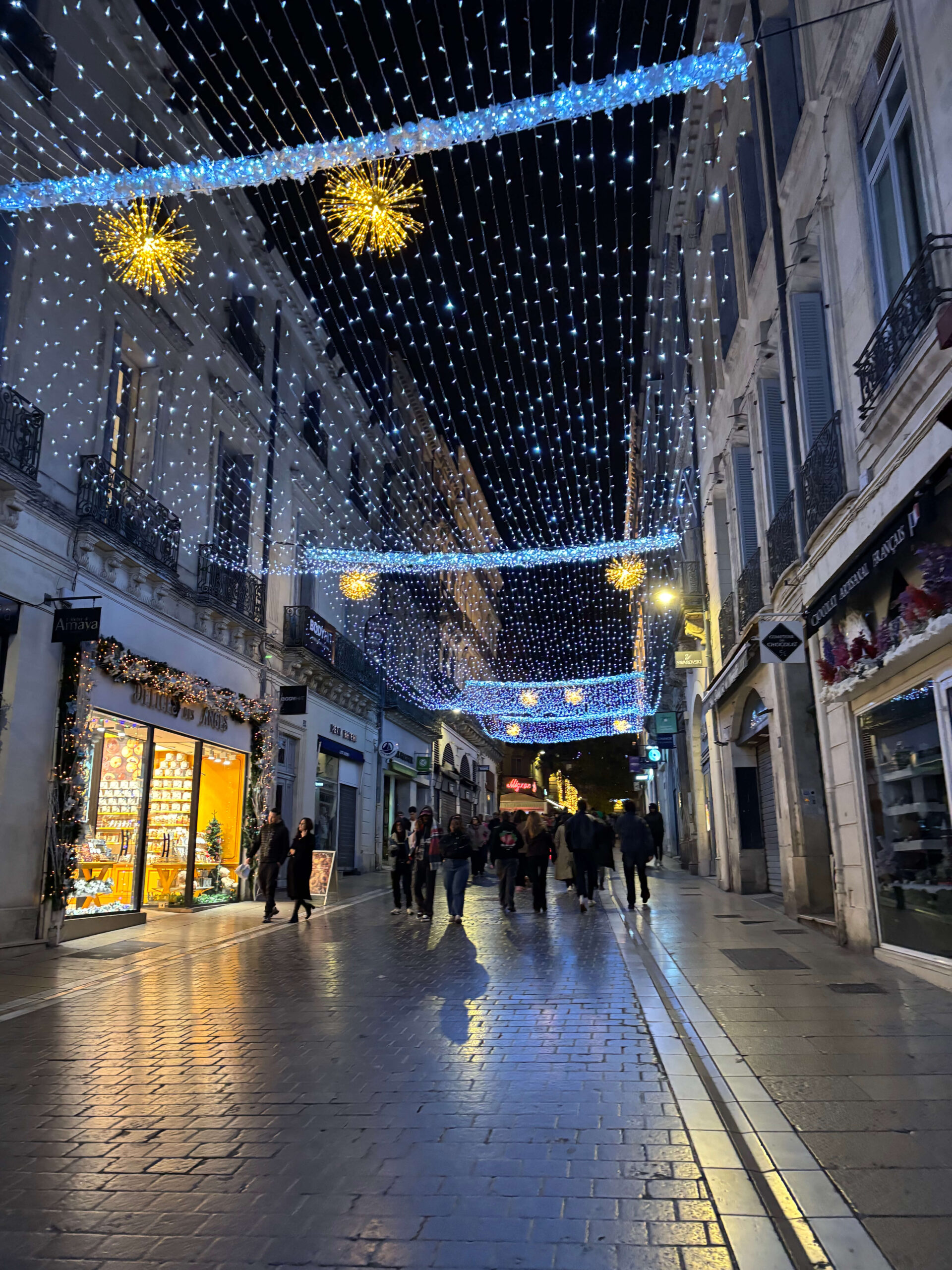 montpellier by og julestemning